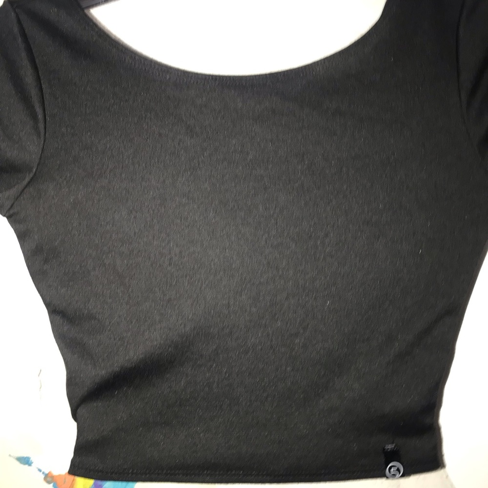 NWOT black crop top